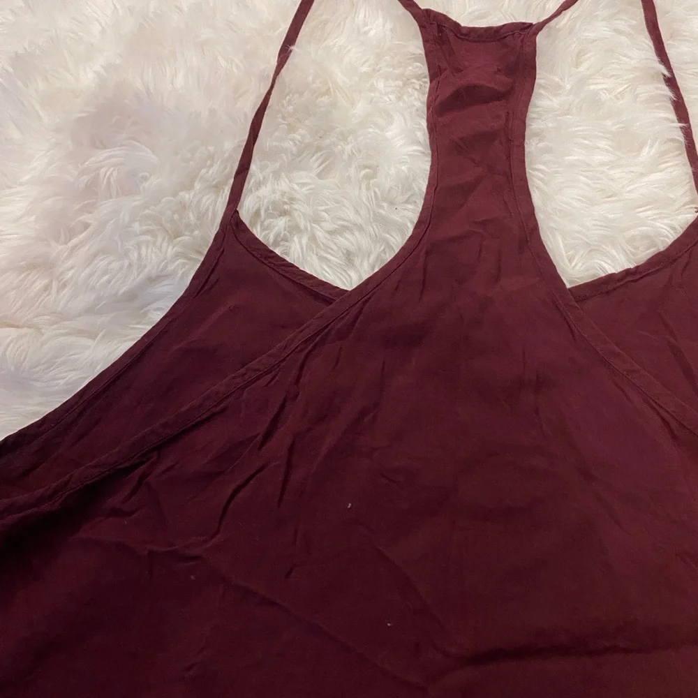 Chic Maroon Sleeveless Top